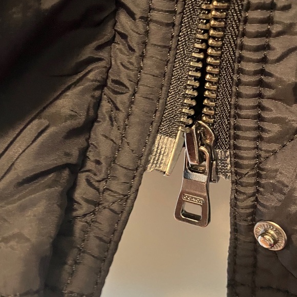 Coach Women's Quilted Black Utility Jacket - Picture 5 of 7